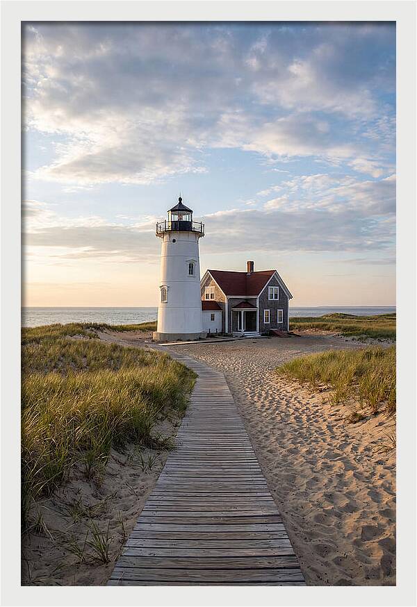 Race Point Light At Dusk