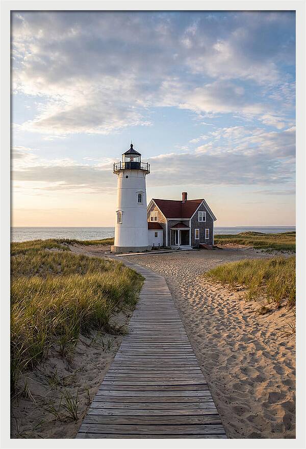 Race Point Light At Dusk