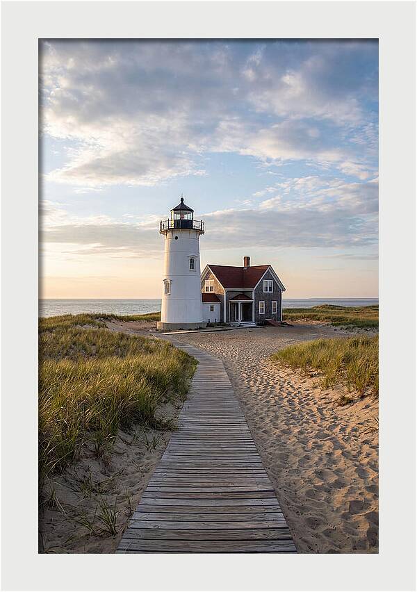 Race Point Light At Dusk