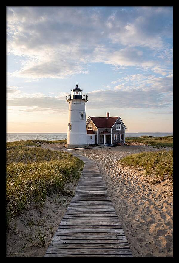 Race Point Light At Dusk