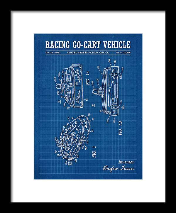 Racing Go Cart Vehicle Blueprint Patent Us6170596b1