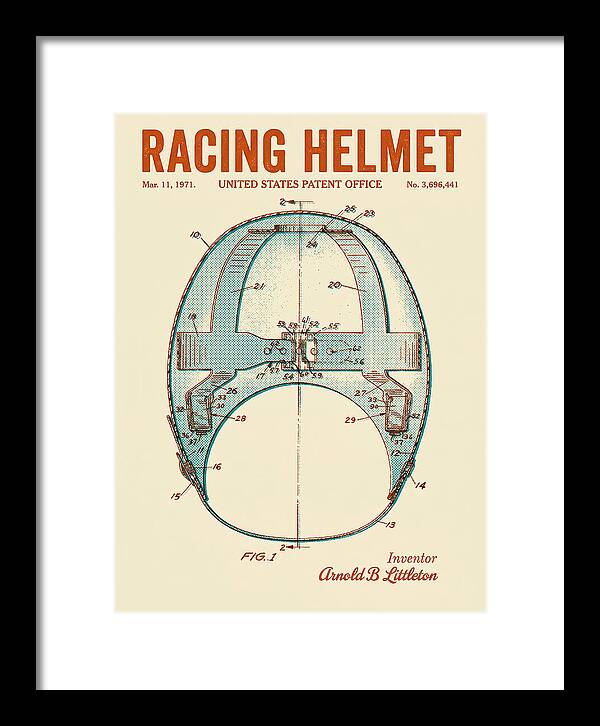 Racing Helmet Retro Patent Us3696441a