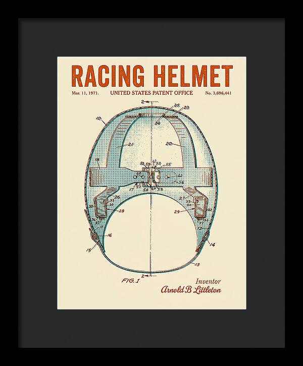 Racing Helmet Retro Patent Us3696441a