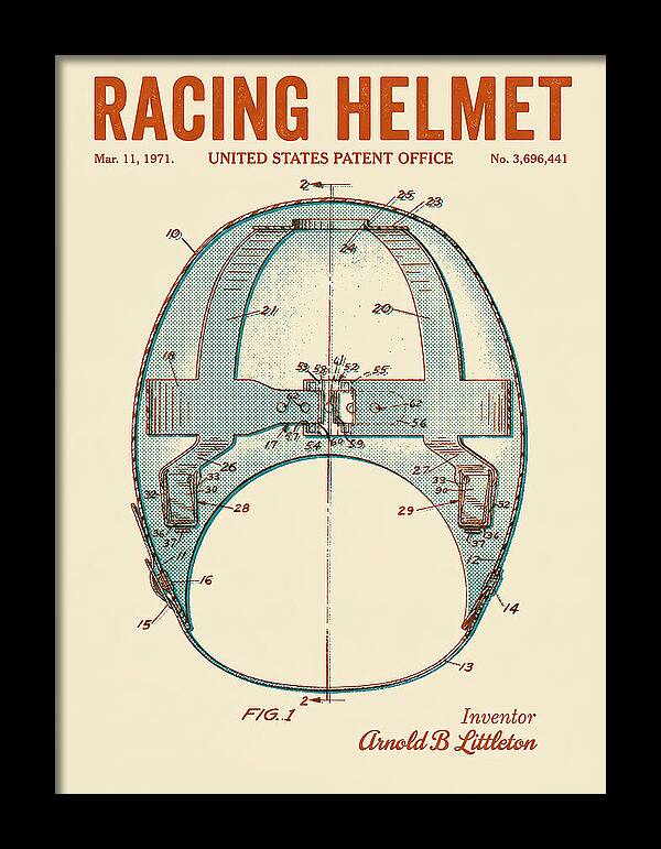 Racing Helmet Retro Patent Us3696441a