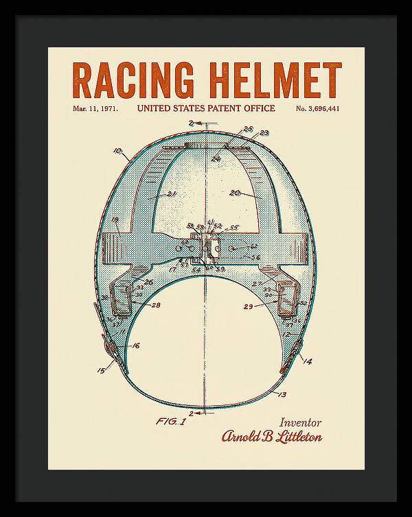 Racing Helmet Retro Patent Us3696441a