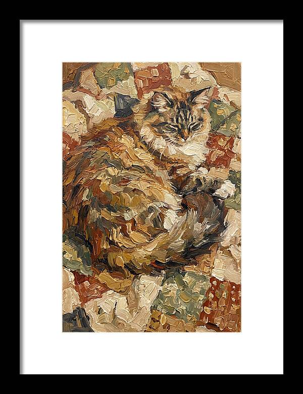 Ragamuffin Cat Relaxing