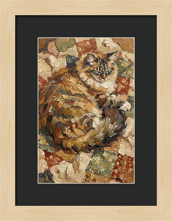 Ragamuffin Cat Relaxing