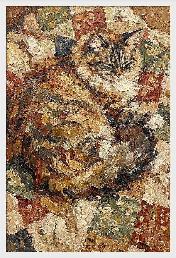 Ragamuffin Cat Relaxing