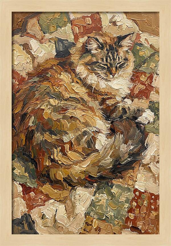 Ragamuffin Cat Relaxing