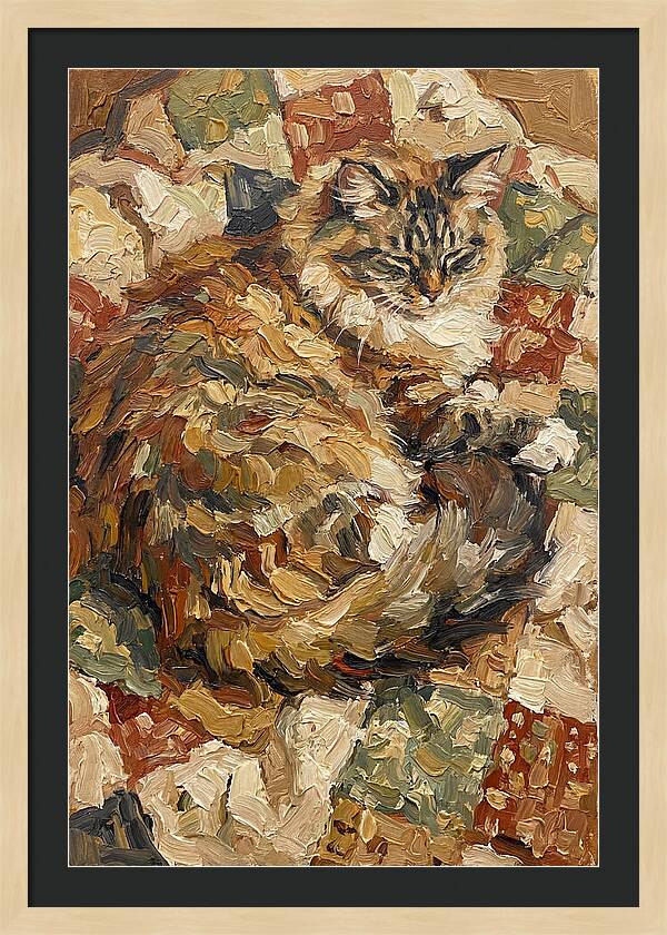 Ragamuffin Cat Relaxing
