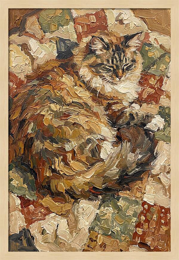 Ragamuffin Cat Relaxing