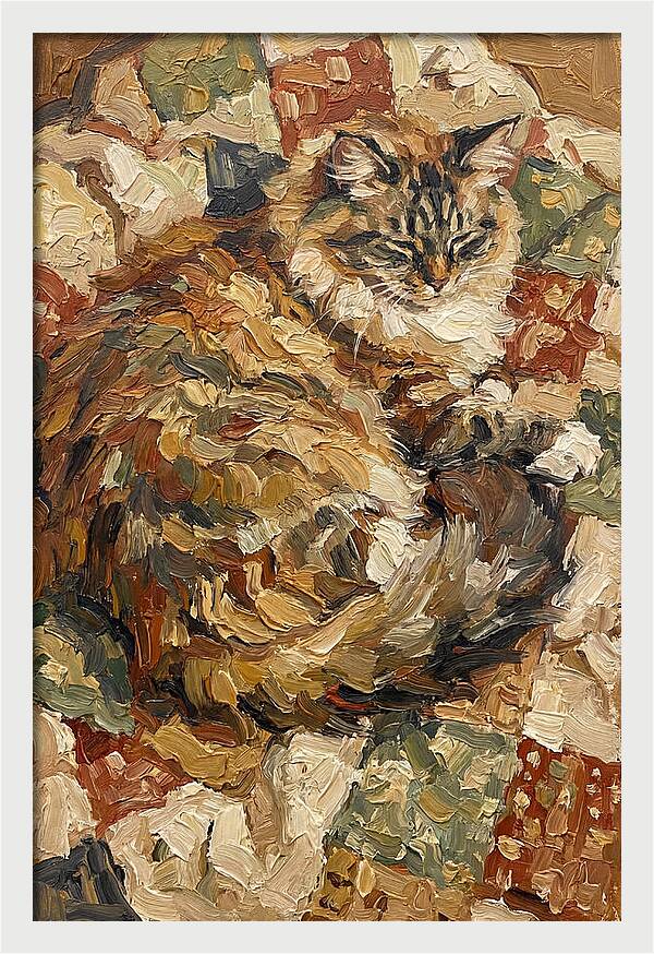 Ragamuffin Cat Relaxing