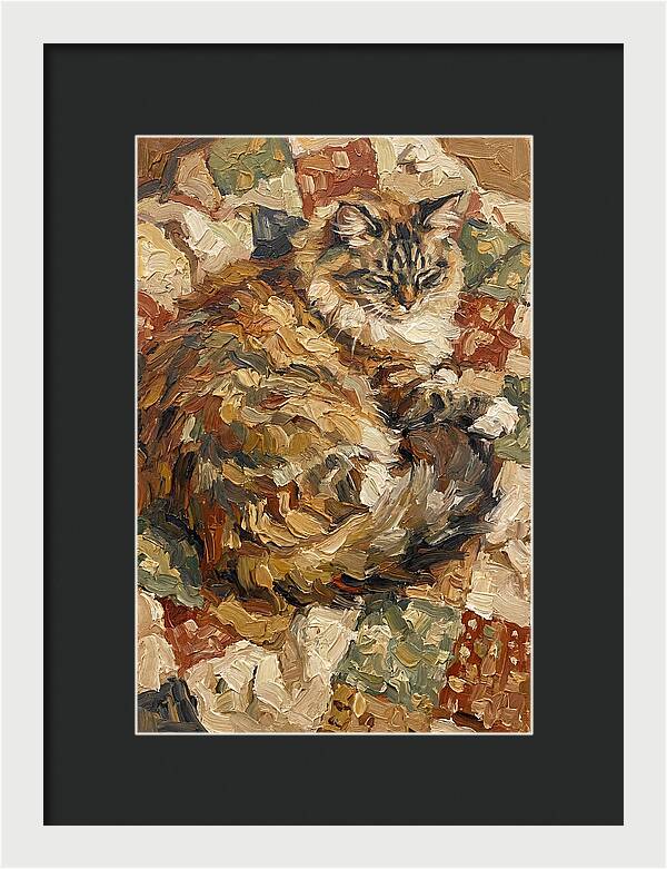 Ragamuffin Cat Relaxing