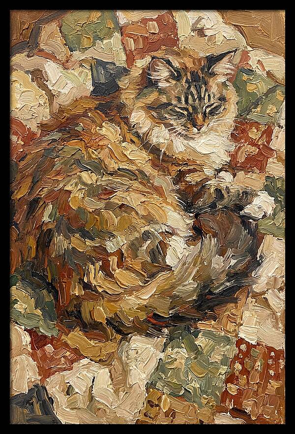 Ragamuffin Cat Relaxing