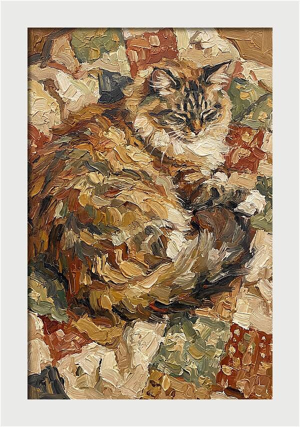 Ragamuffin Cat Relaxing