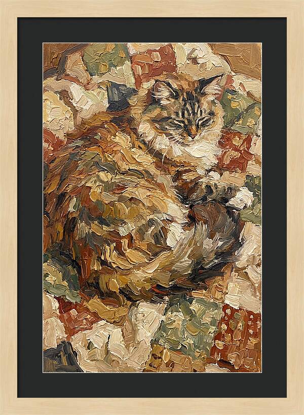Ragamuffin Cat Relaxing