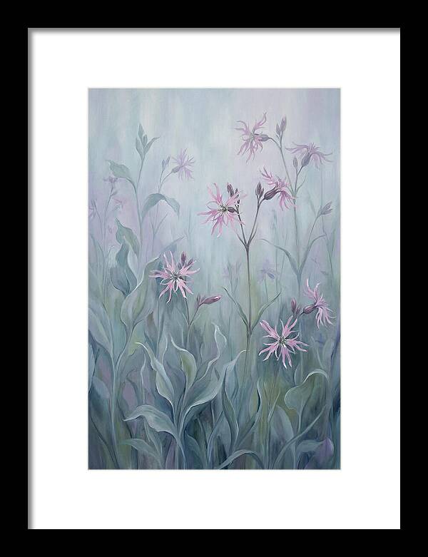 Ragged Robin Blossoms In Mist