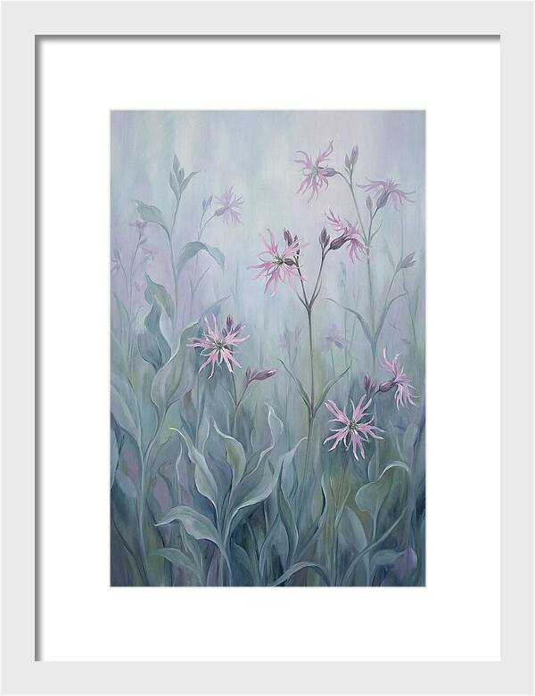 Ragged Robin Blossoms In Mist
