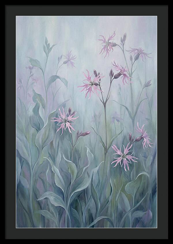 Ragged Robin Blossoms In Mist
