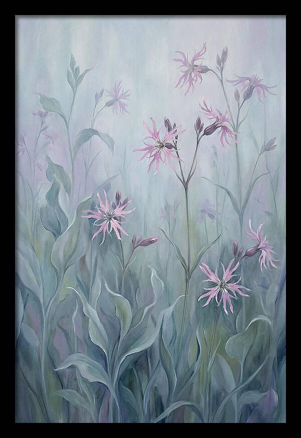 Ragged Robin Blossoms In Mist