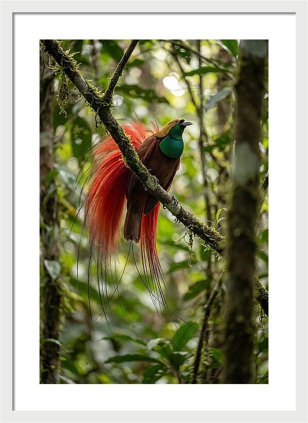 Raggiana Bird Of Paradise Display