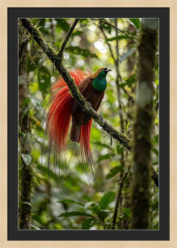 Raggiana Bird Of Paradise Display
