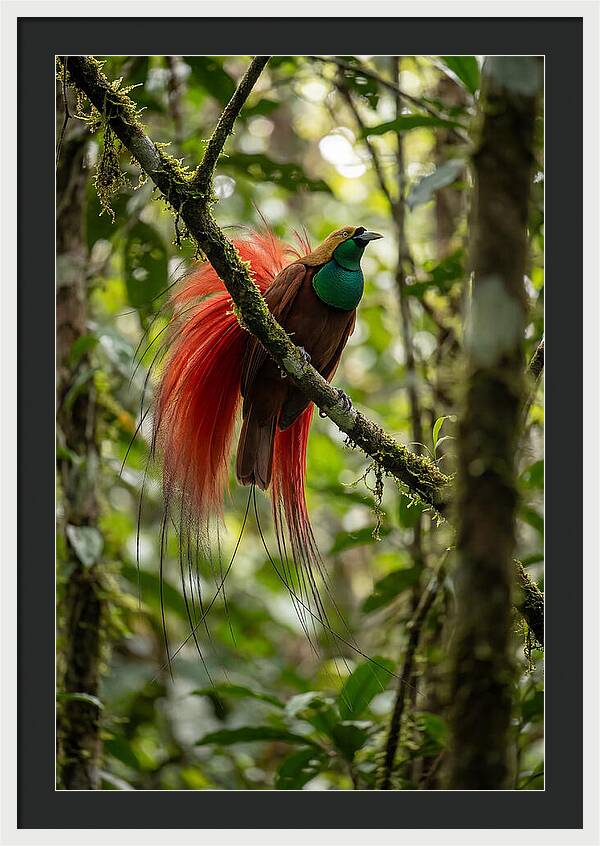 Raggiana Bird Of Paradise Display