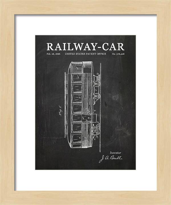Railway Car Chalkboard Patent Us378428