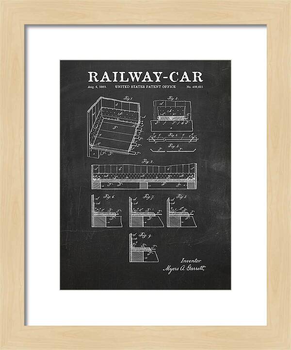 Railway Car Chalkboard Patent Us408611