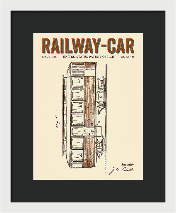 Railway Car Retro Patent Us378428