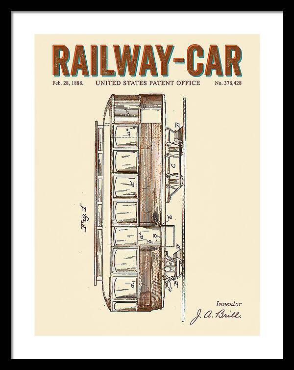 Railway Car Retro Patent Us378428
