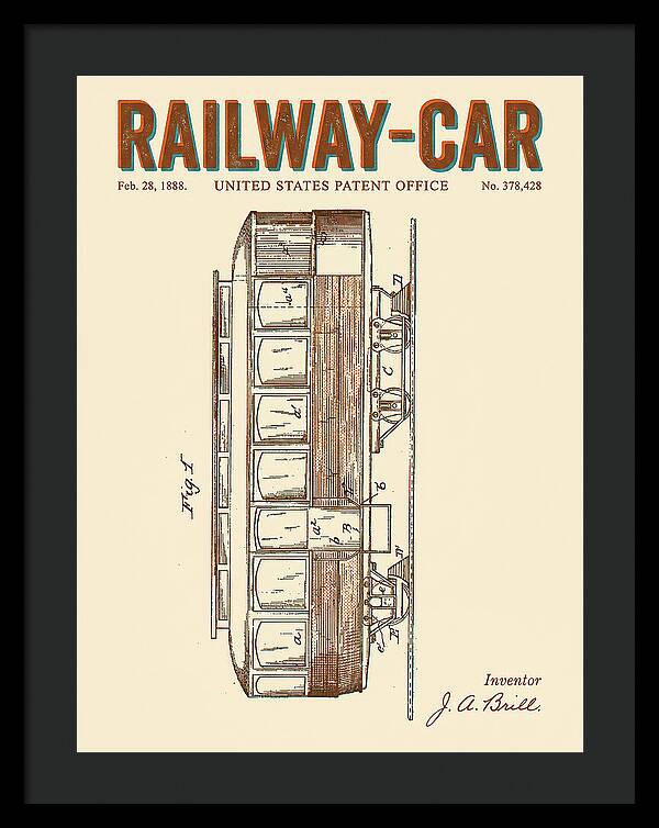 Railway Car Retro Patent Us378428