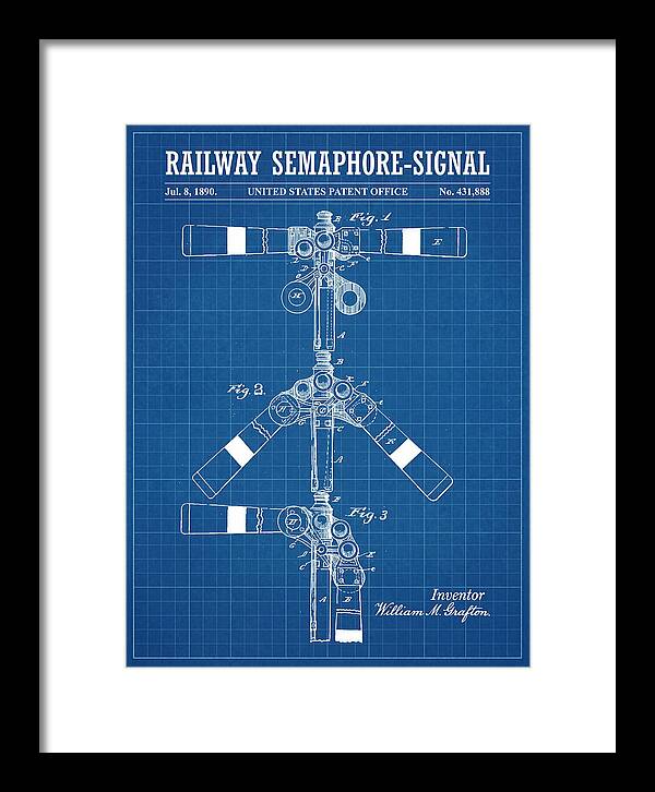 Railway Semaphore Signal Blueprint Patent Us431888