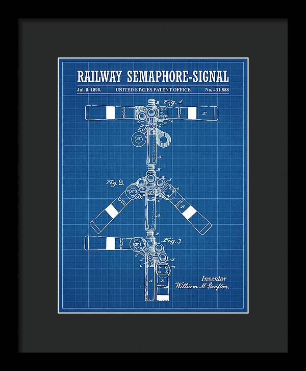 Railway Semaphore Signal Blueprint Patent Us431888