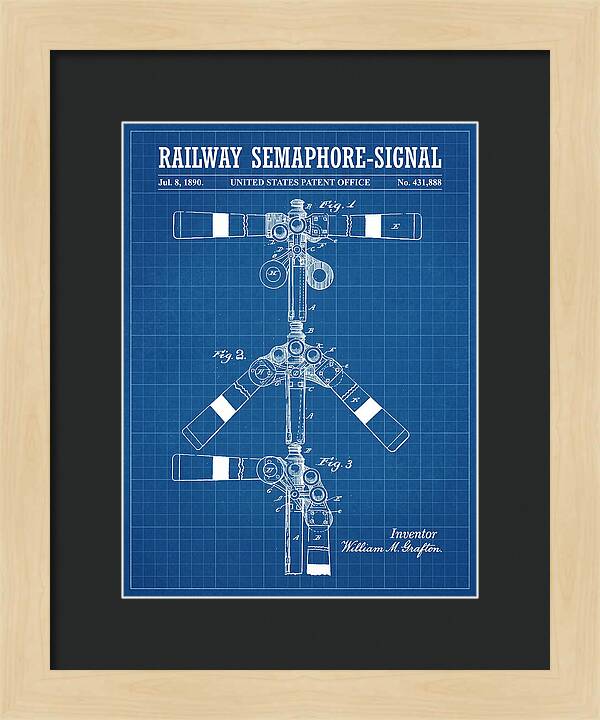 Railway Semaphore Signal Blueprint Patent Us431888