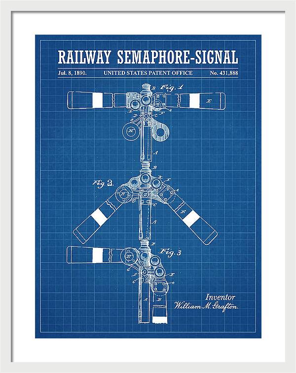 Railway Semaphore Signal Blueprint Patent Us431888