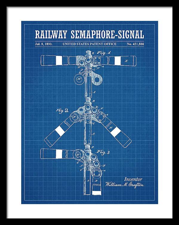 Railway Semaphore Signal Blueprint Patent Us431888