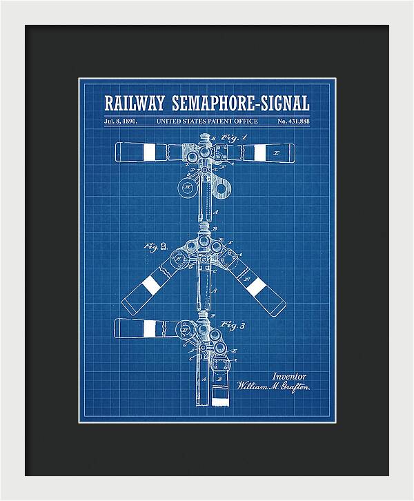 Railway Semaphore Signal Blueprint Patent Us431888