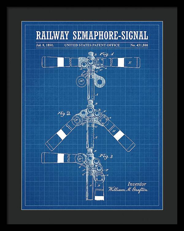 Railway Semaphore Signal Blueprint Patent Us431888