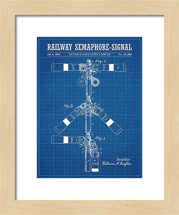 Railway Semaphore Signal Blueprint Patent Us431888
