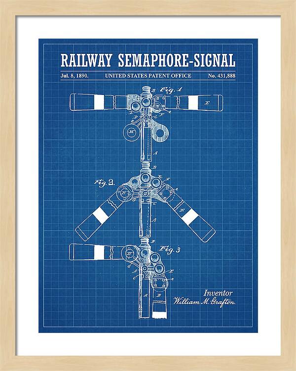 Railway Semaphore Signal Blueprint Patent Us431888