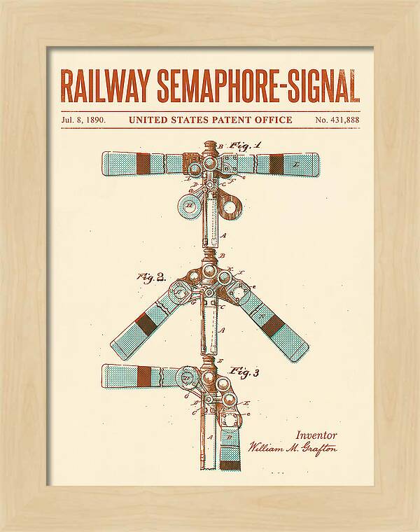 Railway Semaphore Signal Retro Patent Us431888