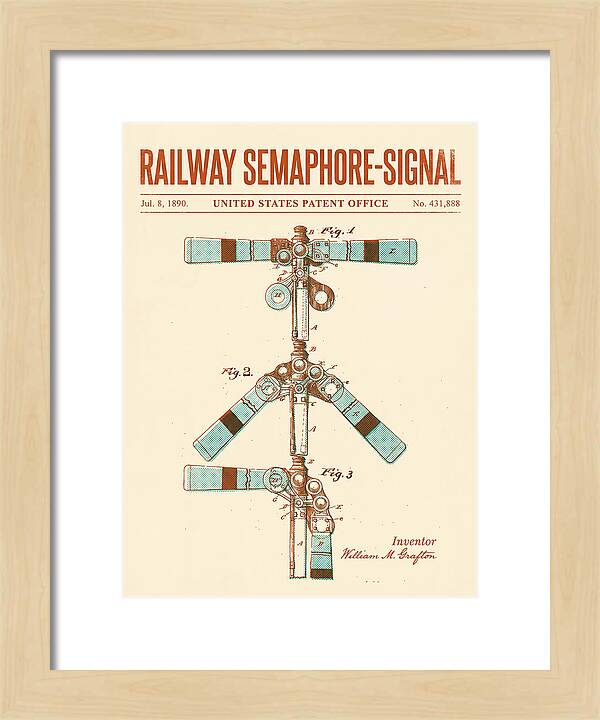 Railway Semaphore Signal Retro Patent Us431888
