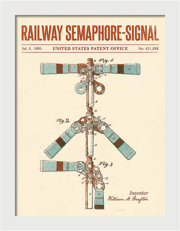 Railway Semaphore Signal Retro Patent Us431888