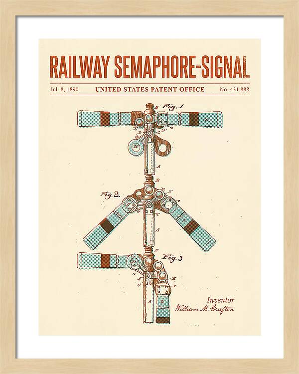 Railway Semaphore Signal Retro Patent Us431888