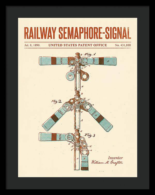 Railway Semaphore Signal Retro Patent Us431888