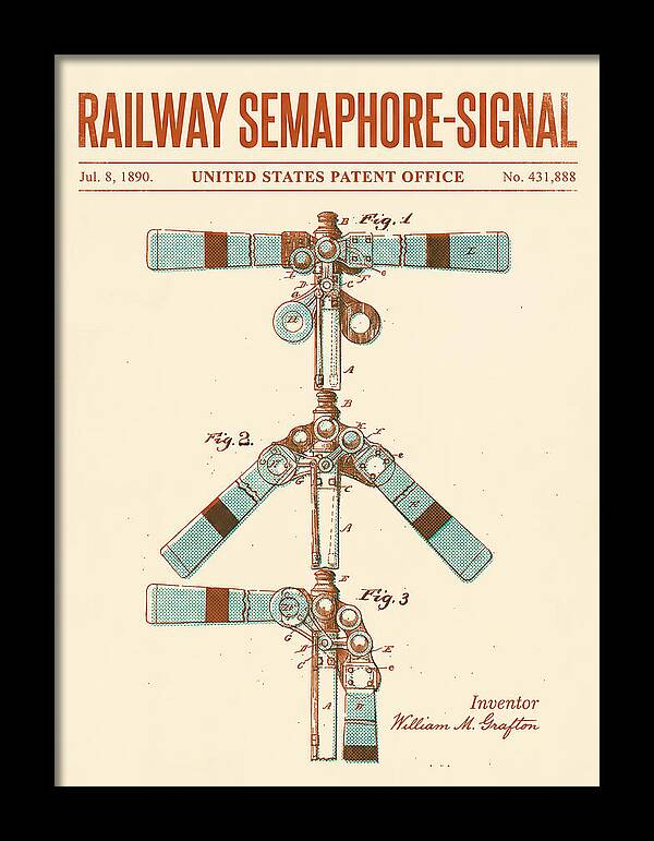 Railway Semaphore Signal Retro Patent Us431888