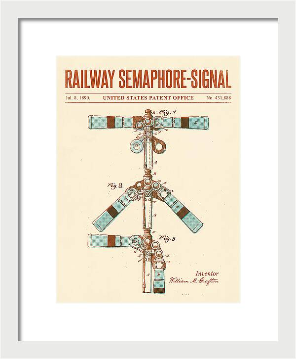 Railway Semaphore Signal Retro Patent Us431888