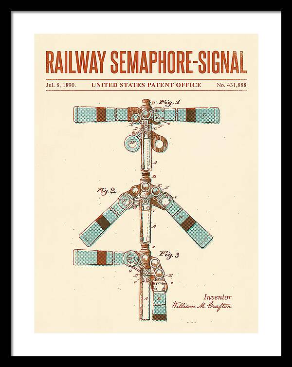 Railway Semaphore Signal Retro Patent Us431888