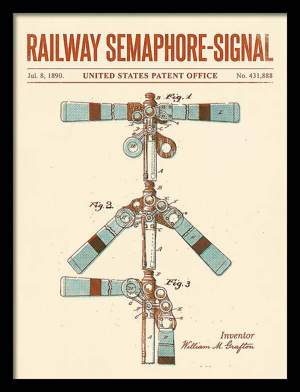 Railway Semaphore Signal Retro Patent Us431888